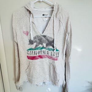 Billabong Women's Cream Hoodie Sweater size M